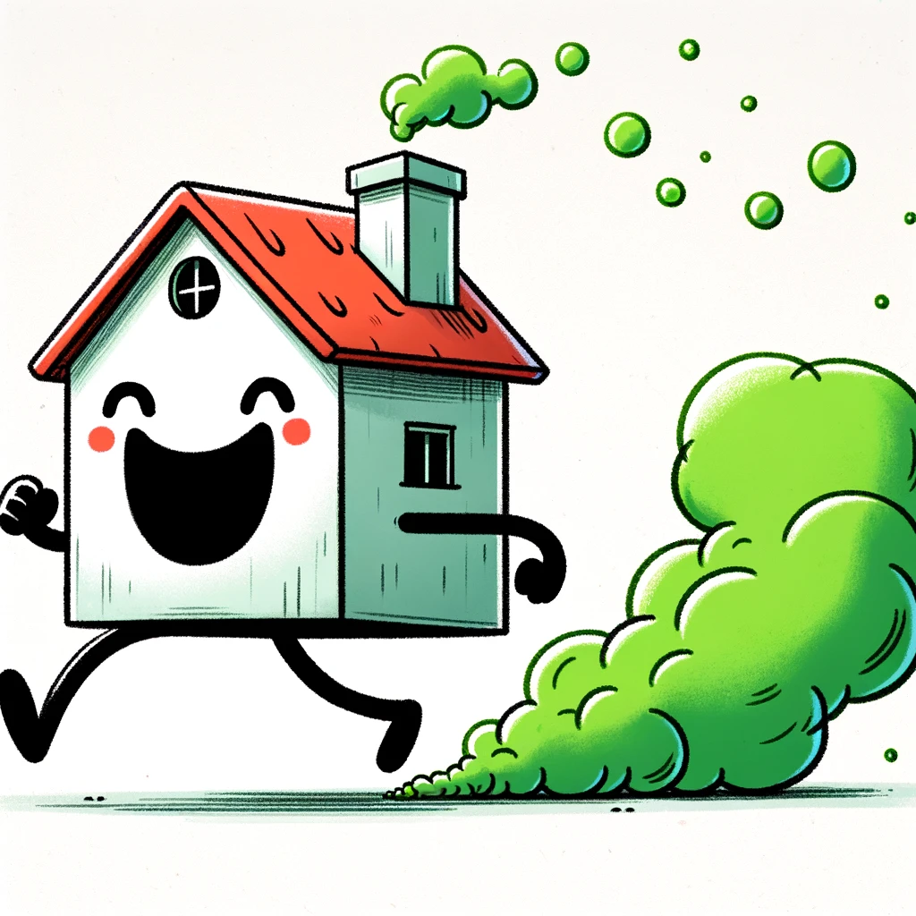 happy house that is farting